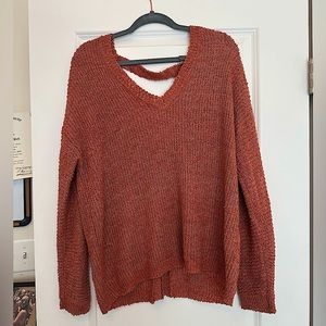Pink/burnt orange-y oversized sweater. GREAT condition